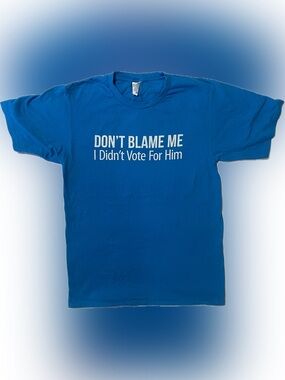 Port Authority Blue Graphic Tee - DON'T BLAME ME
